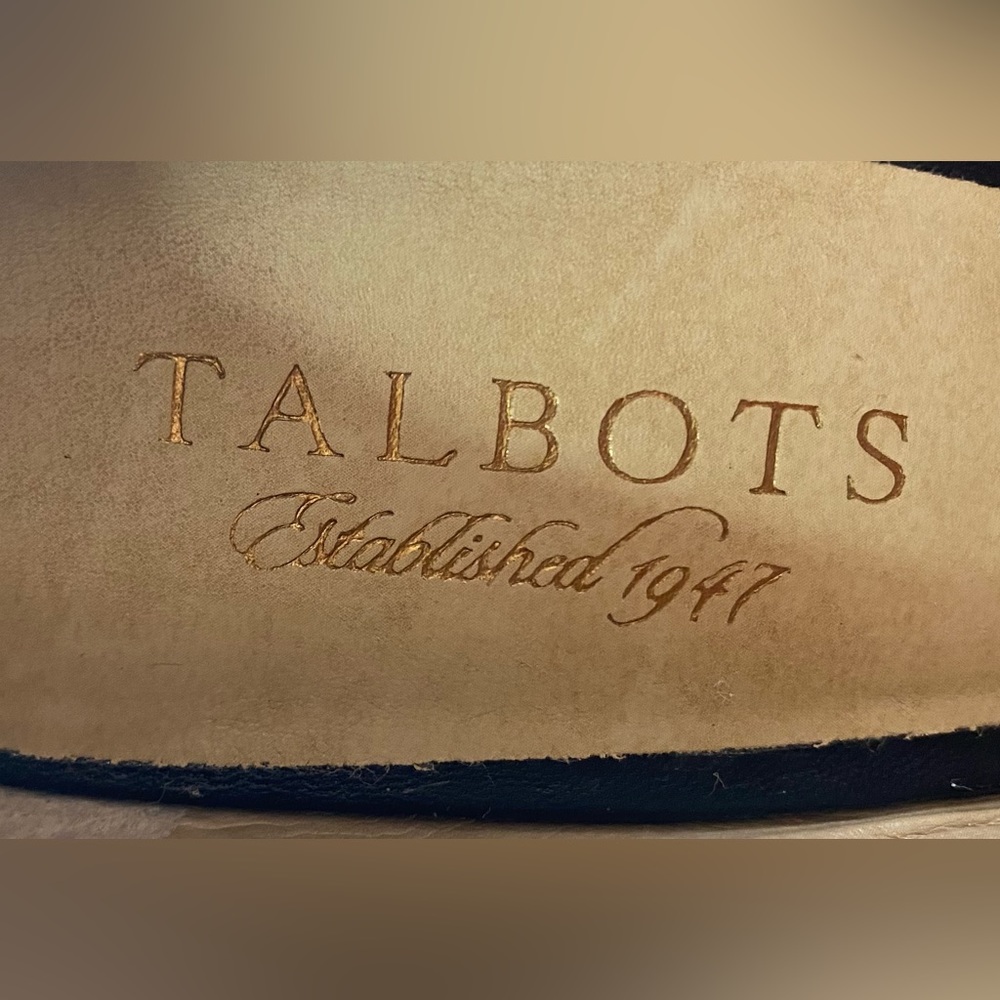 Talbots Cream and Black Peep Toe Heels - Picture 9 of 11